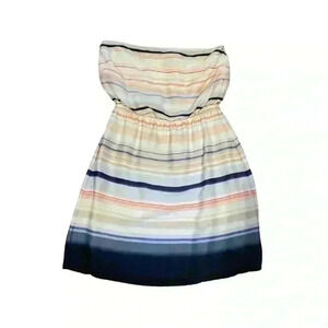 Banana Republic Striped Strapless Sun Dress Size XS